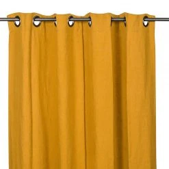 HARMONY HAOMY Rideau Propriano Safran 140x280cm 100% Lin Lavé -HARMONY Shop 603002 FRN01 WEB