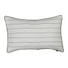 HARMONY HAOMY Coussin Calvi Blanc 40x60cm 100% Lin Lavé
