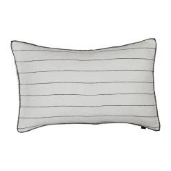 HARMONY HAOMY Coussin Calvi Blanc 40x60cm 100% Lin Lavé