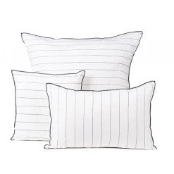 HARMONY HAOMY Coussin Calvi Blanc 40x60cm 100% Lin Lavé -HARMONY Shop 603016 FRN01 WEB