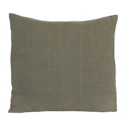 HARMONY HAOMY Coussin Propriano Kaki 45x45cm 100% Lin Lavé