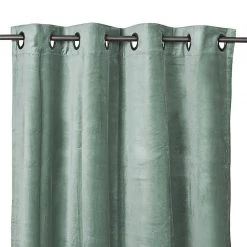 HARMONY HAOMY Rideau Avec Oeillets Celadon En Coton 135x300cm -Delhi