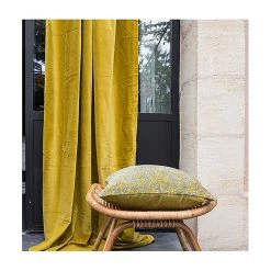 HARMONY HAOMY Rideau Avec Oeillets Celadon En Coton 135x300cm -Delhi -HARMONY Shop 606613 FRN02 WEB
