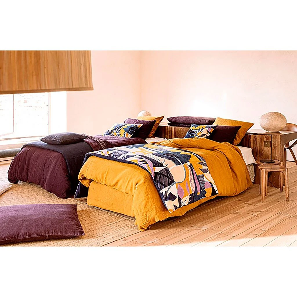 HARMONY HAOMY Drap Housse Viti Argile 160x200cm 100% Lin Lavé 5 HARMONY HAOMY Drap Housse Viti Argile 160x200cm 100% Lin Lavé – Image 3