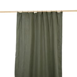 HARMONY HAOMY Rideau à Oeillets En Voile De Coton Dili Kaki - 120 X 280cm