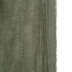 HARMONY HAOMY Rideau à Oeillets En Voile De Coton Dili Kaki - 120 X 280cm -HARMONY Shop 619467 DET01 WEB