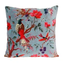 HARMONY HAOMY Coussin Birdy En Velours 45x45cm Jade En Coton