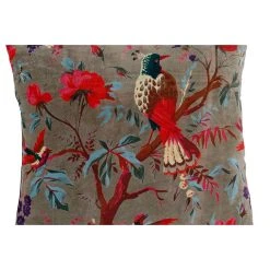 HARMONY HAOMY Coussin Birdy En Velours 45x45cm Kaki En Coton -HARMONY Shop 630715 DET03 WEB