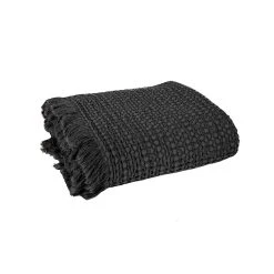 HARMONY HAOMY Plaid Tempo Ii 130x200cm Noir