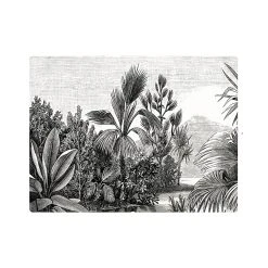 Opjet Set De Table Rectangle Voyage Noir Et Blanc