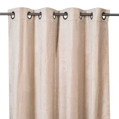 HARMONY HAOMY Rideau Delhi Craie En Velours 135x300cm