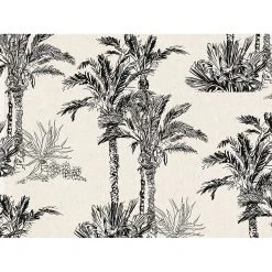 A&A Story Set De Table Vinyle Palmiers 30x40cm Noir