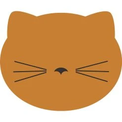 A&A Story Set De Table Vinyle Chat D30cm Orange