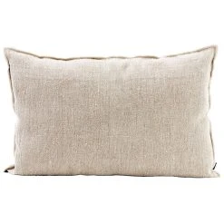 HARMONY HAOMY Coussin Chennai Naturel 40x60cm En Lin Lave
