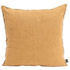 HARMONY HAOMY Coussin Chennai Tabac 45x45cm En Lin Lave