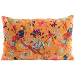 HARMONY HAOMY Coussin Birdy Caramel 40x60cm En Velour
