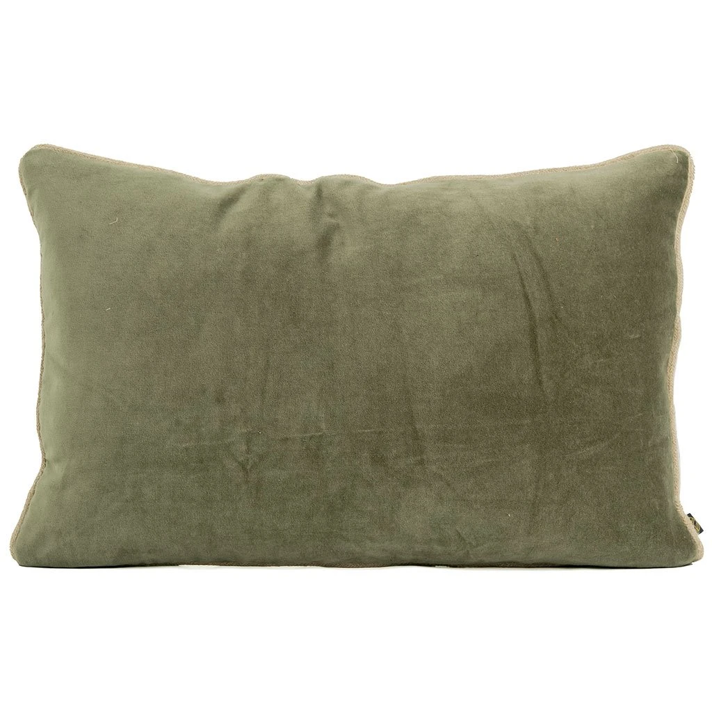 HARMONY HAOMY Coussin Delhi Kaki 40x60cm En Velour 3 HARMONY HAOMY Coussin Delhi Kaki 40x60cm En Velour