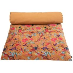 HARMONY HAOMY Housse D'edredon Birdy Caramel 85x200cm En Velour