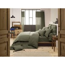 L'effet Papillon Taie D'oreiller Romarin En Gaze De Coton 50x70cm - Gaïa -HARMONY Shop 643050 FRN03 WEB