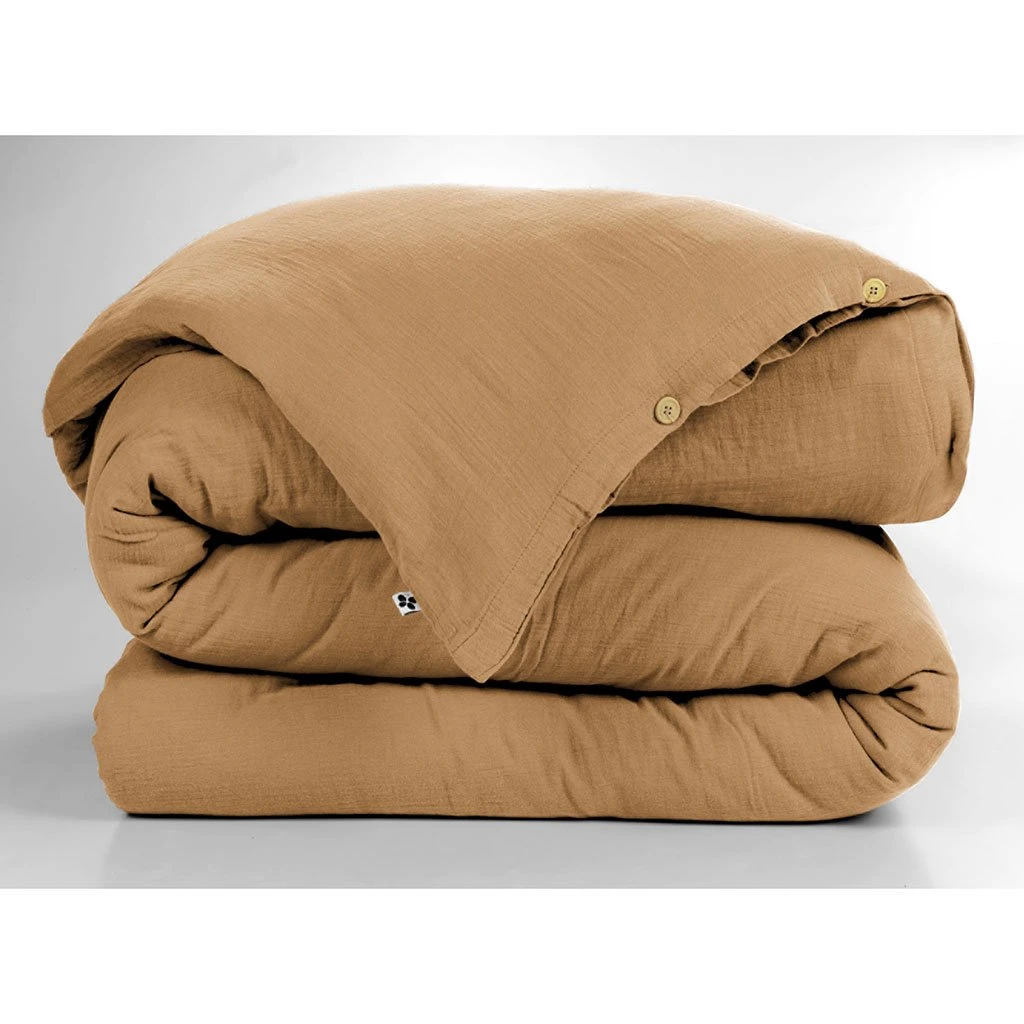 L'effet Papillon Housse De Couette Camel En Gaze De Coton 260x240cm - Gaïa 2 L'effet Papillon Housse De Couette Camel En Gaze De Coton 260x240cm - Gaïa
