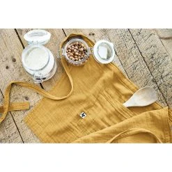 L'effet Papillon Tablier Safran En Gaze De Coton 45x80cm - Gaïa -HARMONY Shop 646209 FRN04 WEB