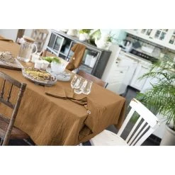 L'effet Papillon Nappe Camel 150x250cm - Gaïa