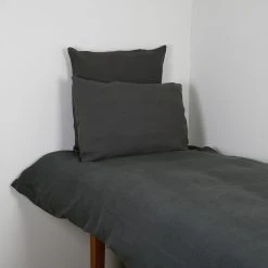 HARMONY HAOMY Housse De Couette Viti Granit 260x240cm 100% Lin Lavé -HARMONY Shop 6c761 602867 situ02 web
