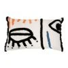 SEMA DESIGN Housse Coussin Visage Arty Blanc Et Noir 50X30cm -HARMONY Shop 75098 DEB WEB