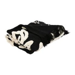 SEMA DESIGN Plaid Tufte Solor Noir Et Blanc 170X130cm -HARMONY Shop 75312 DET02 WEB