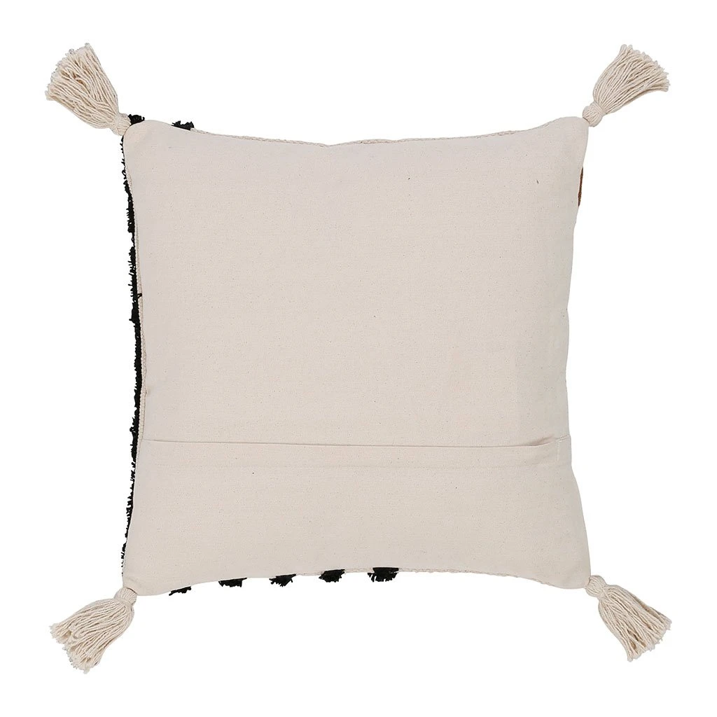 SEMA DESIGN Housse De Coussin Courba Terracotta Et Noir 45x45cm En Coton 5 SEMA DESIGN Housse De Coussin Courba Terracotta Et Noir 45x45cm En Coton – Image 3