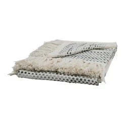 SEMA DESIGN Plaid Courba Gris 170x130cm En Coton Et Acrylique -HARMONY Shop 75758 DET03 WEB