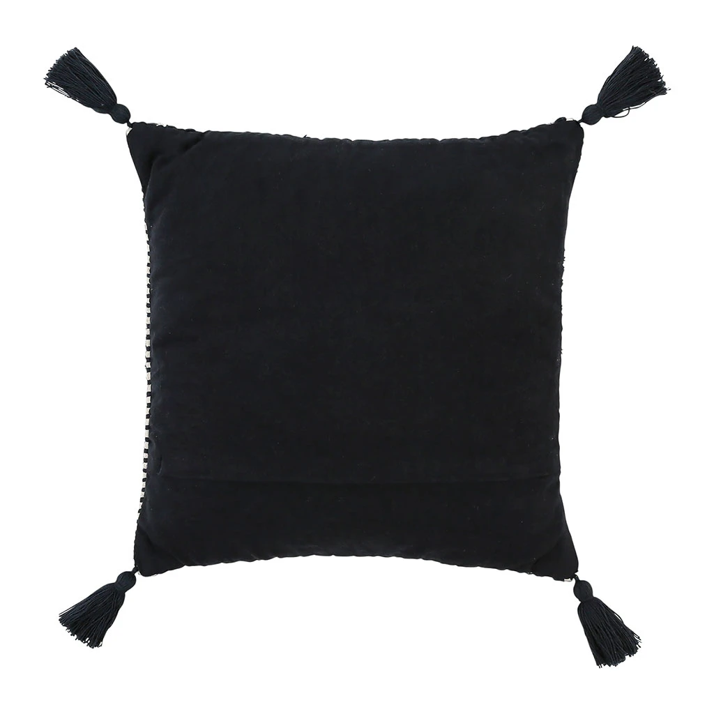SEMA DESIGN Housse De Coussin Courba Noir 45x45cm Coton 4 SEMA DESIGN Housse De Coussin Courba Noir 45x45cm Coton – Image 2