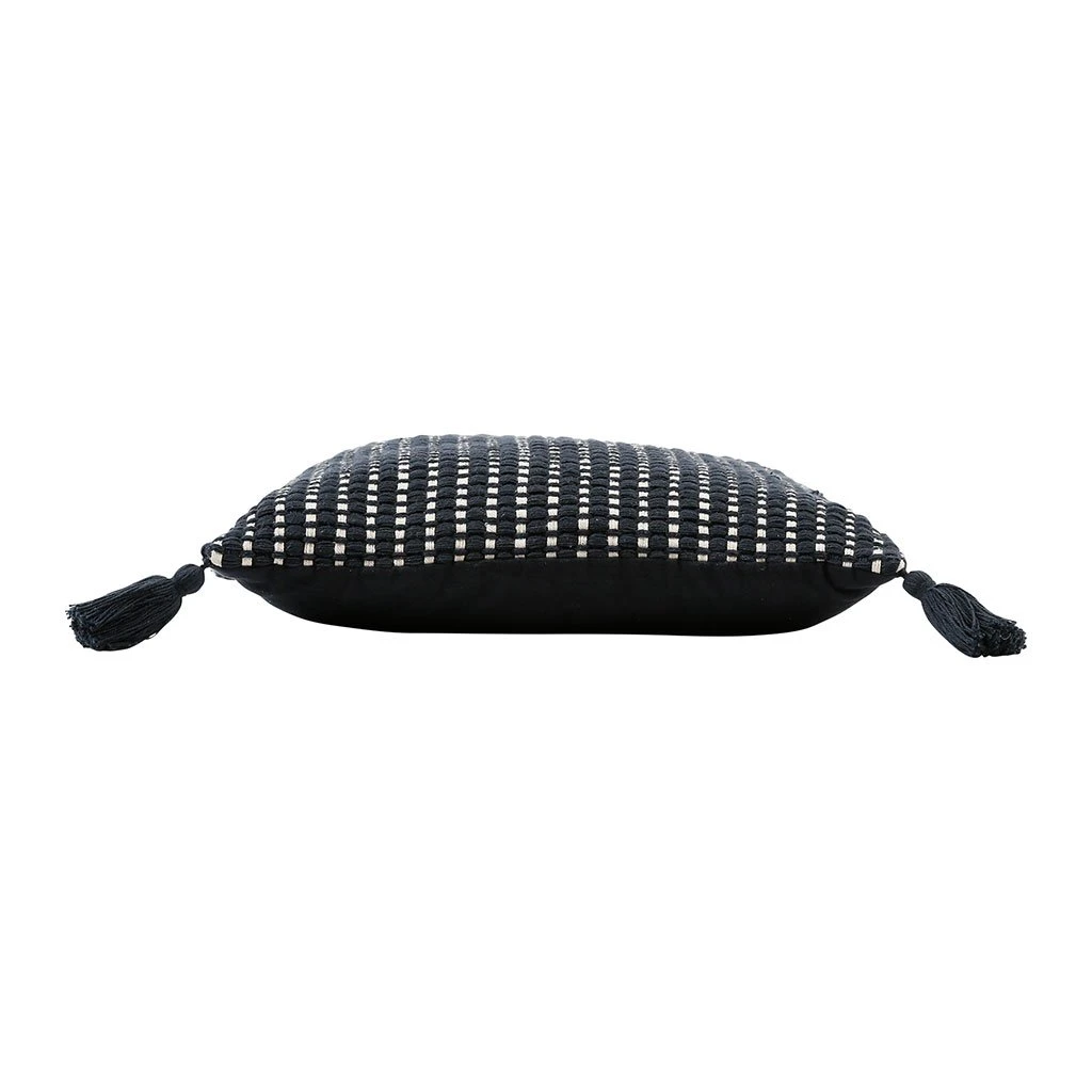 SEMA DESIGN Housse De Coussin Courba Noir 45x45cm Coton 5 SEMA DESIGN Housse De Coussin Courba Noir 45x45cm Coton – Image 3