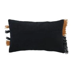 SEMA DESIGN Housse De Coussin Courba Terracotta, Noir Et Blanc Cassé 50x30cm En Coton -HARMONY Shop 75833 DET01 WEB