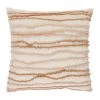 SEMA DESIGN Housse De Coussin Brodée Terre Boheme Creme Et Nude 45x45cm En Coton