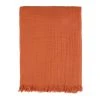 SEMA DESIGN Plaid Earth Notes Terracotta 170x130cm Gaze De Coton -HARMONY Shop 76083 DEB WEB