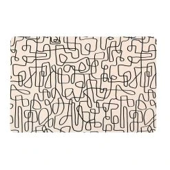 SEMA DESIGN Set De Table Beige Et Noir - Ligne