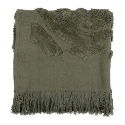 SEMA DESIGN Plaid En Coton Kaki - Tufte