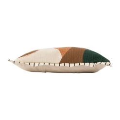 SEMA DESIGN Housse De Coussin Sunset Terracotta Et Vert 45x45cm - Sweet Leaves -HARMONY Shop 76771 DET01 WEB