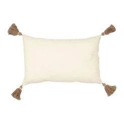 SEMA DESIGN Housse De Coussin écru Et Taupe 50x30cm - Blue Sand -HARMONY Shop 76804 DET02 WEB