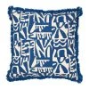 SEMA DESIGN Housse De Coussin Imprimé Arty Bleu Et Blanc 45x45cm - Funny -HARMONY Shop 76819 DEB WEB