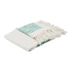 SEMA DESIGN Plaid émeraude 170x130cm - Courba -HARMONY Shop 76840 DET03 WEB