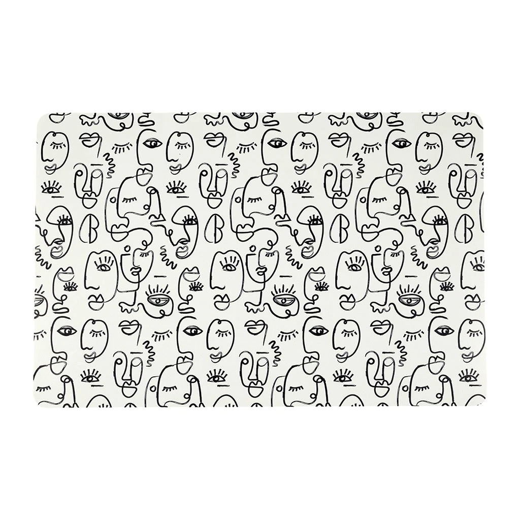 SEMA DESIGN Set De Table écru Et Noir -terre Brulée 3 SEMA DESIGN Set De Table écru Et Noir -terre Brulée