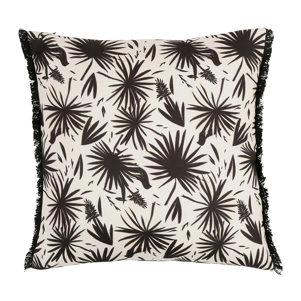 SEMA DESIGN Housse De Coussin Feuilles Palmier Noir 45x45cm - Palmea 3 SEMA DESIGN Housse De Coussin Feuilles Palmier Noir 45x45cm - Palmea