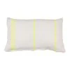 SEMA DESIGN Housse De Coussin Rayé Blanc Et Jaune 50x30cm -belle Vie -HARMONY Shop 77150 DEB WEB