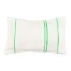 SEMA DESIGN Housse De Coussin Rayé Blanc Et Vert 50x30cm - Belle Vie