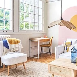 SEMA DESIGN Plaid Brode Arty Folk Creme+bleu+moutarde 170x130cm Coton -HARMONY Shop 7f829 amb 202205 photo3860 fdsjour42011