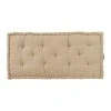 Comptoir De Famille Matelas Capitonné Chambray Beige En Coton