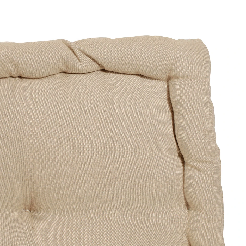 Comptoir De Famille Matelas Capitonné Chambray Beige En Coton 4 Comptoir De Famille Matelas Capitonné Chambray Beige En Coton – Image 2