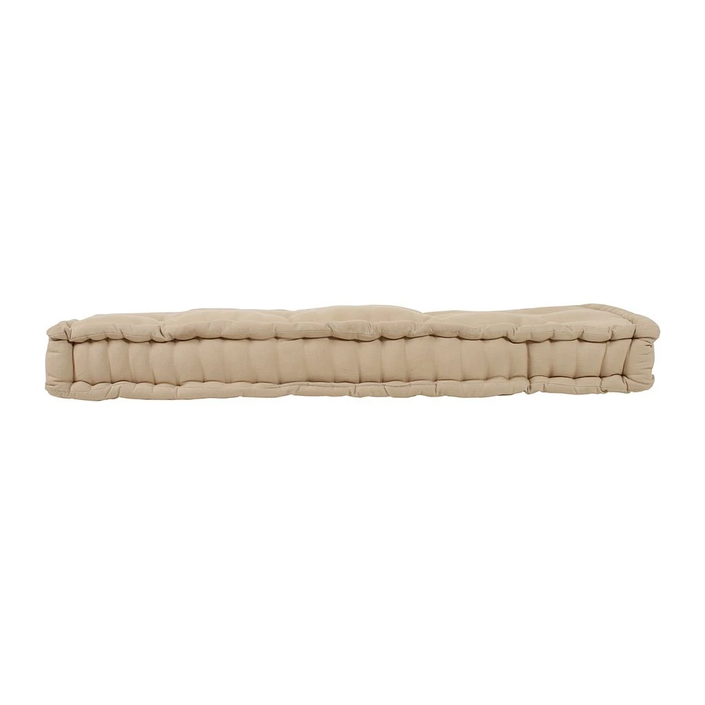 Comptoir De Famille Matelas Capitonné Chambray Beige En Coton 5 Comptoir De Famille Matelas Capitonné Chambray Beige En Coton – Image 3